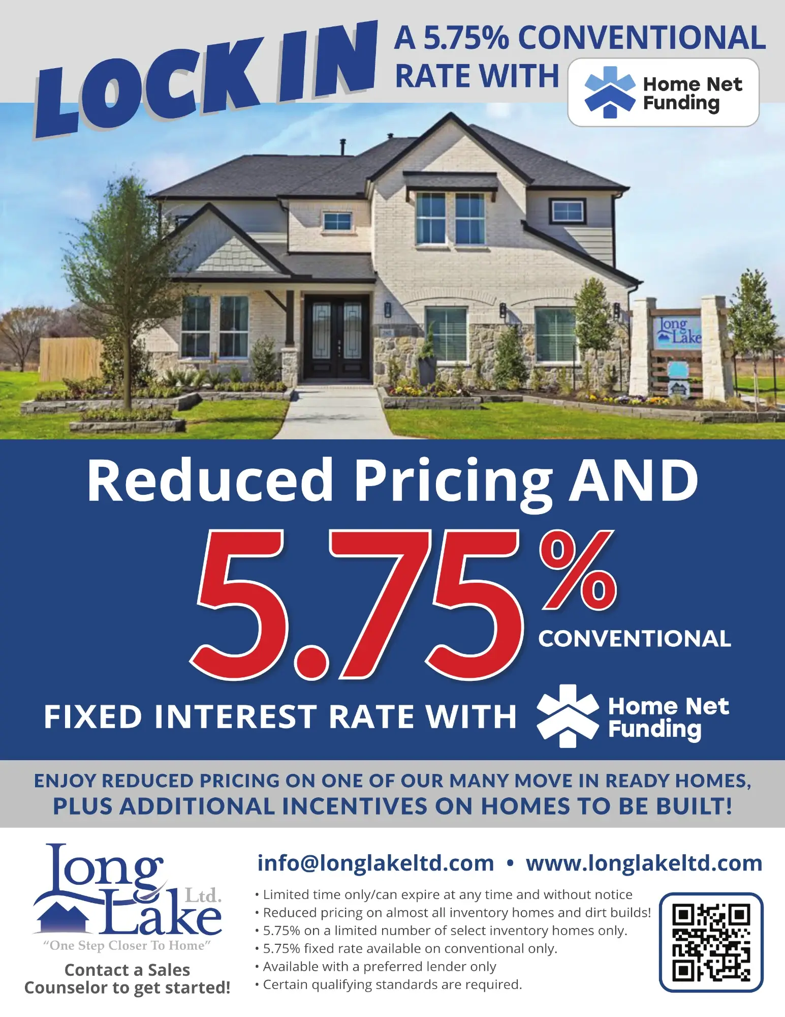 5.75 Interest Rate on New Homes for Sale