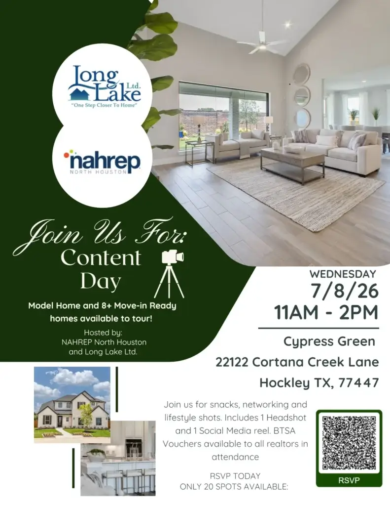 Cypress Green New Homes Tour 2026 May Event
